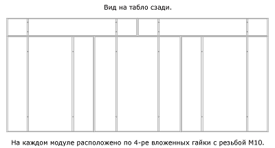 крепления табло