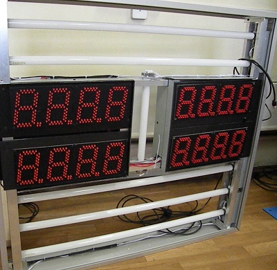 Короб табло с люминесцентной подсветкой