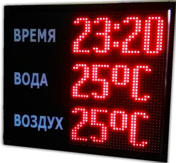 Не дорогое табло для&nbsp;бассейна