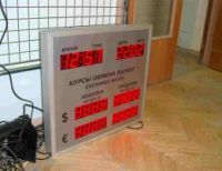 Валютное табло на цифрах 57 мм