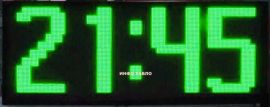Часы табло с термометром IT640 с зеленым свечением
